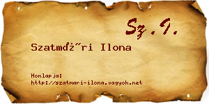 Szatmári Ilona névjegykártya